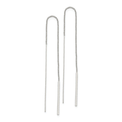 Sterling Silver Threader Earrings QE3894 - shirin-diamonds