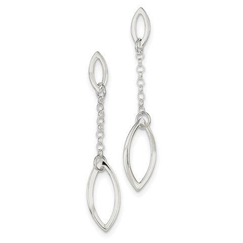 Sterling Silver Fancy Post Earrings QE4111 - shirin-diamonds