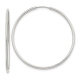 Sterling Silver Hoop Earrings QE4642 - shirin-diamonds