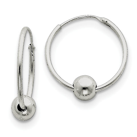 Sterling Silver Hoop Earrings QE4664 - shirin-diamonds