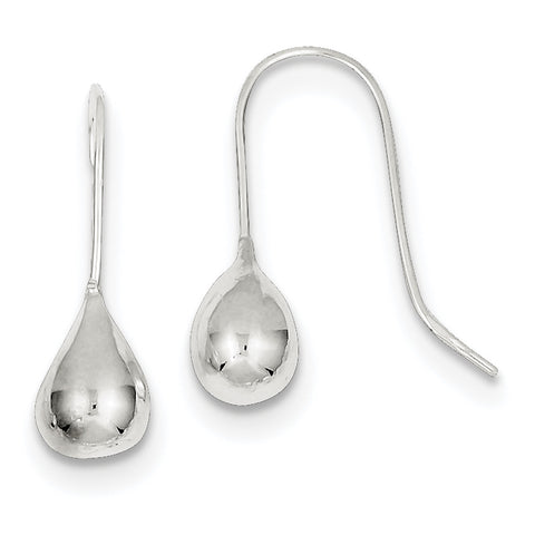 Sterling Silver Teardrop Earrings QE6834 - shirin-diamonds