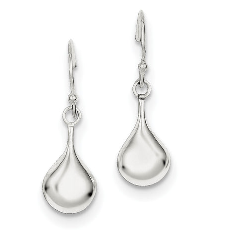 Sterling Silver Shepherd Hook Earrings QE8616 - shirin-diamonds