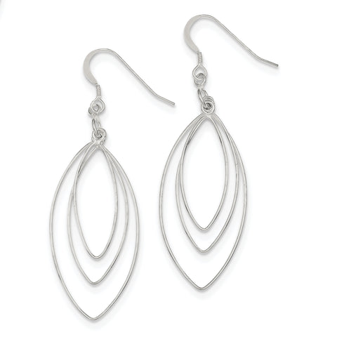 Sterling Silver Shepherd Hook Earrings QE8950 - shirin-diamonds