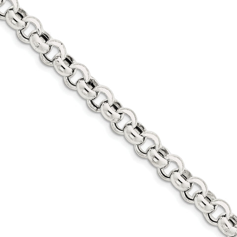 Sterling Silver 9.5mm Rolo Bracelet QFC109 - shirin-diamonds