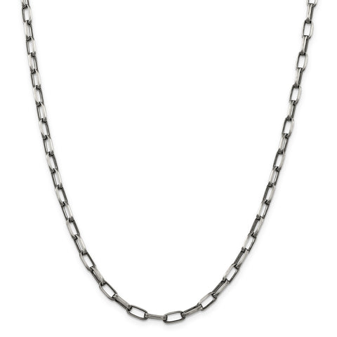 Sterling Silver Antiqued Fancy Link Necklace QFC139 - shirin-diamonds