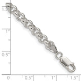 925 Sterling Silver 5mm Rolo Chain Bracelet