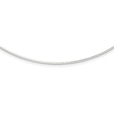 Sterling Silver 1.35mm w/ 2in extender Neckwire Chain QG2662 - shirin-diamonds