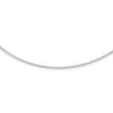 Sterling Silver 1.6mm w/ 2in extender Neckwire Chain QG2663 - shirin-diamonds