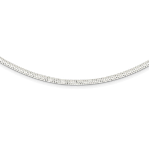 Sterling Silver Round 2.75mm Neckwire Necklace QG3199 - shirin-diamonds