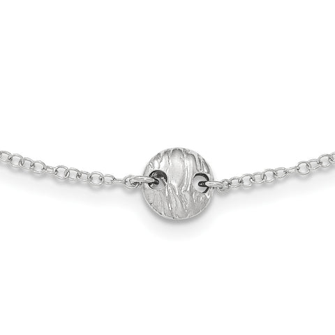 Sterling Silver Polished Necklace QG3737 - shirin-diamonds