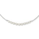 Sterling Silver FW Cultured Pearl Necklace QG3964 - shirin-diamonds