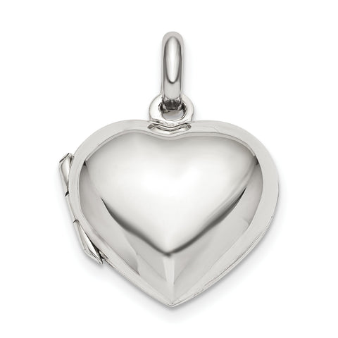 Sterling Silver Heart Locket QLS826 - shirin-diamonds