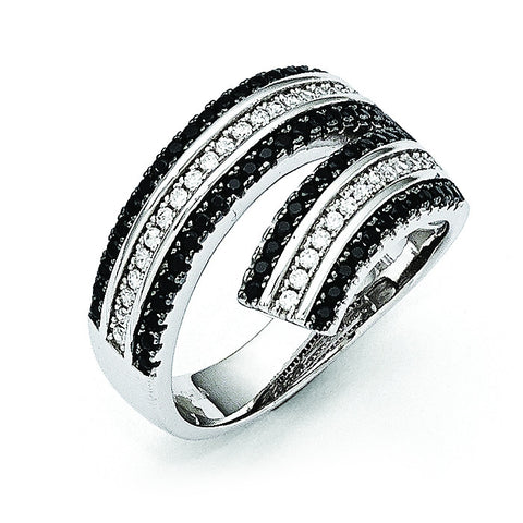 Sterling Silver & CZ Brilliant Embers Ring QMP1045 - shirin-diamonds