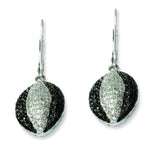 Sterling Silver & CZ Brilliant Embers Leverback Earrings QMP442 - shirin-diamonds