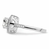 Sterling Silver & CZ Brilliant Embers Ring QMP939