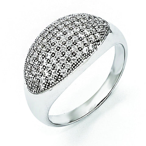Sterling Silver & CZ Brilliant Embers Ring QMP943 - shirin-diamonds