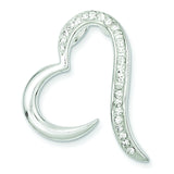 Sterling Silver Stellux Crystal Heart Pendant QP1411 - shirin-diamonds