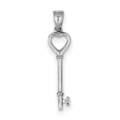 Sterling Silver Key Pendant QP1574 - shirin-diamonds