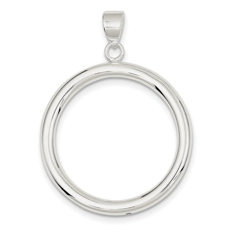 Sterling Silver Circle Pendant QP712 - shirin-diamonds