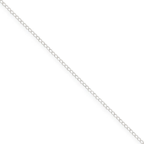 Sterling Silver Curb Chain QPE10 - shirin-diamonds