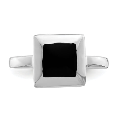 Sterling Silver Onyx Ring QR1068
