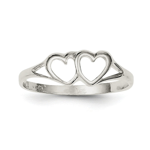 Sterling Silver Heart Ring QR106 - shirin-diamonds
