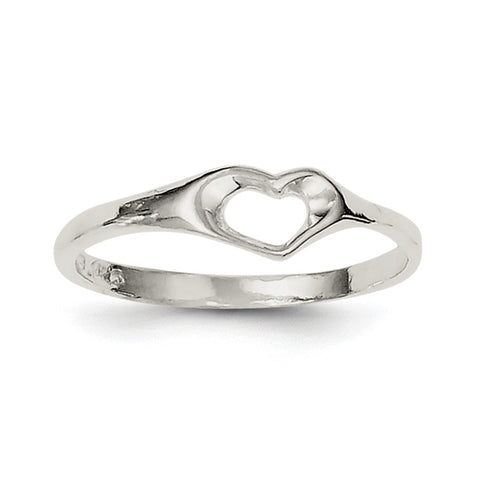 Sterling Silver Heart Ring QR109 - shirin-diamonds