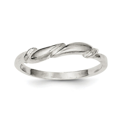 Sterling Silver Swirl Ring QR114 - shirin-diamonds