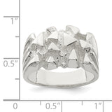 Sterling Silver Nugget Ring QR121