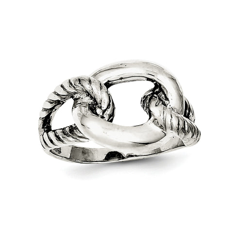 Sterling Silver Antiqued Ring QR1218 - shirin-diamonds