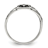 Sterling Silver Antiqued Masonic Ring QR1239