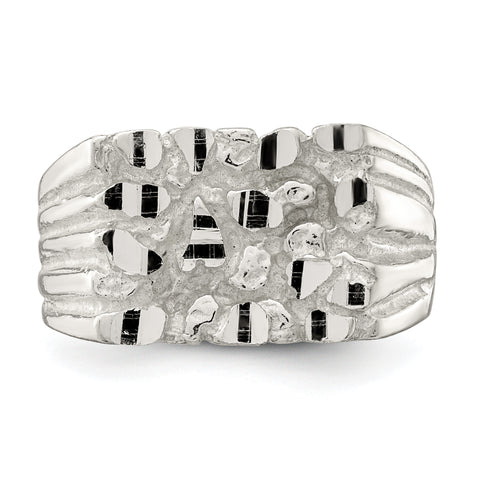 Sterling Silver Nugget Ring QR126