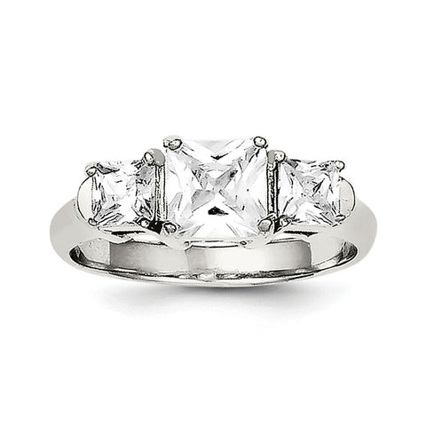 Sterling Silver CZ Ring QR1269 - shirin-diamonds