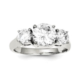 Sterling Silver CZ Ring QR1317 - shirin-diamonds