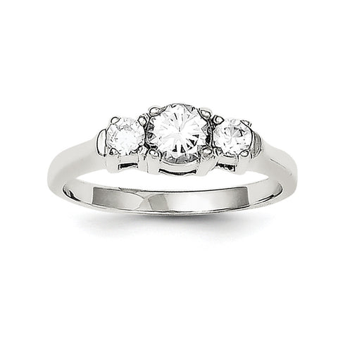 Sterling Silver CZ Ring QR1320 - shirin-diamonds