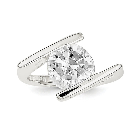 Sterling Silver CZ Ring QR1355 - shirin-diamonds