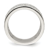 Sterling Silver CZ Vintage Polished Ring QR1371