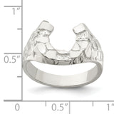 Sterling Silver Horseshoe Ring QR145