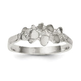 Sterling Silver Nugget Ring QR152 - shirin-diamonds