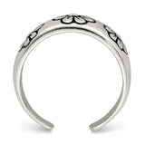 Sterling Silver Antiqued Toe Ring QR1919