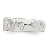 Sterling Silver Heart Toe Ring QR1931