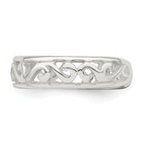 Sterling Silver Toe Ring QR1938