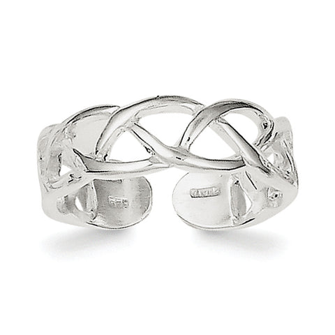 Sterling Silver Toe Ring QR1939 - shirin-diamonds