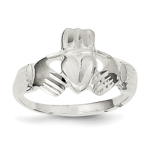 Sterling Silver Claddagh Ring QR228 - shirin-diamonds