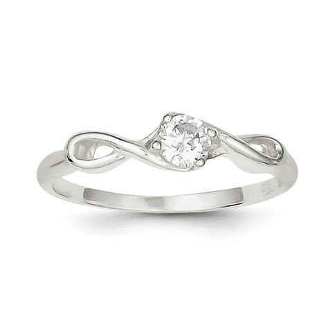 Sterling Silver CZ Ring QR2415 - shirin-diamonds