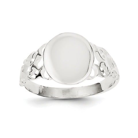 Sterling Silver Signet Ring QR2429 - shirin-diamonds