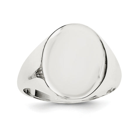 Sterling Silver Signet Ring QR2470 - shirin-diamonds