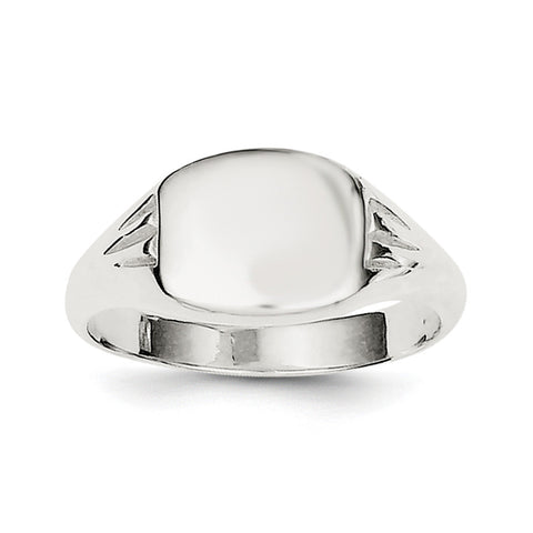 Sterling Silver Signet Ring QR2474 - shirin-diamonds
