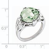 Sterling Silver Green Quartz Ring QR2951AG