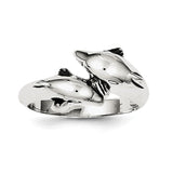 Sterling Silver Dolphin Ring - shirin-diamonds